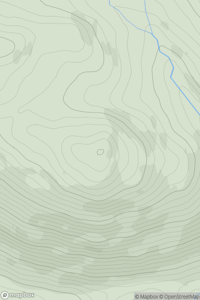 Thumbnail image for Meall Dubh [Kyle of Lochalsh to Garve] [NH252393] showing contour plot for surrounding peak